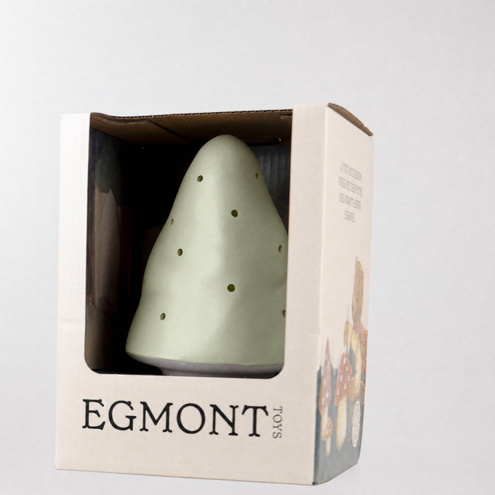 Mushroom lamp in its gift box