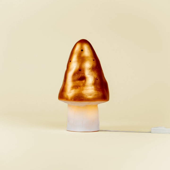 LAMP SMALL MUSHROOM COPPER