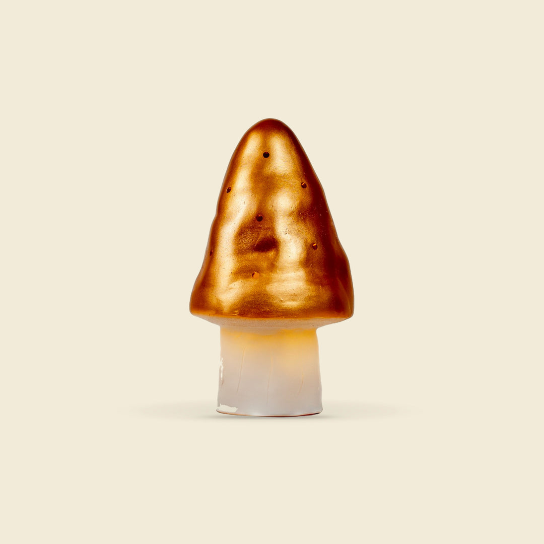 Small Mushroom Night Lamp, Copper