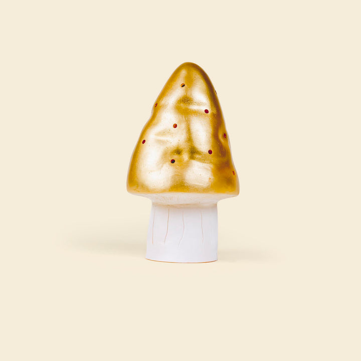 Petite lampe champignon, or