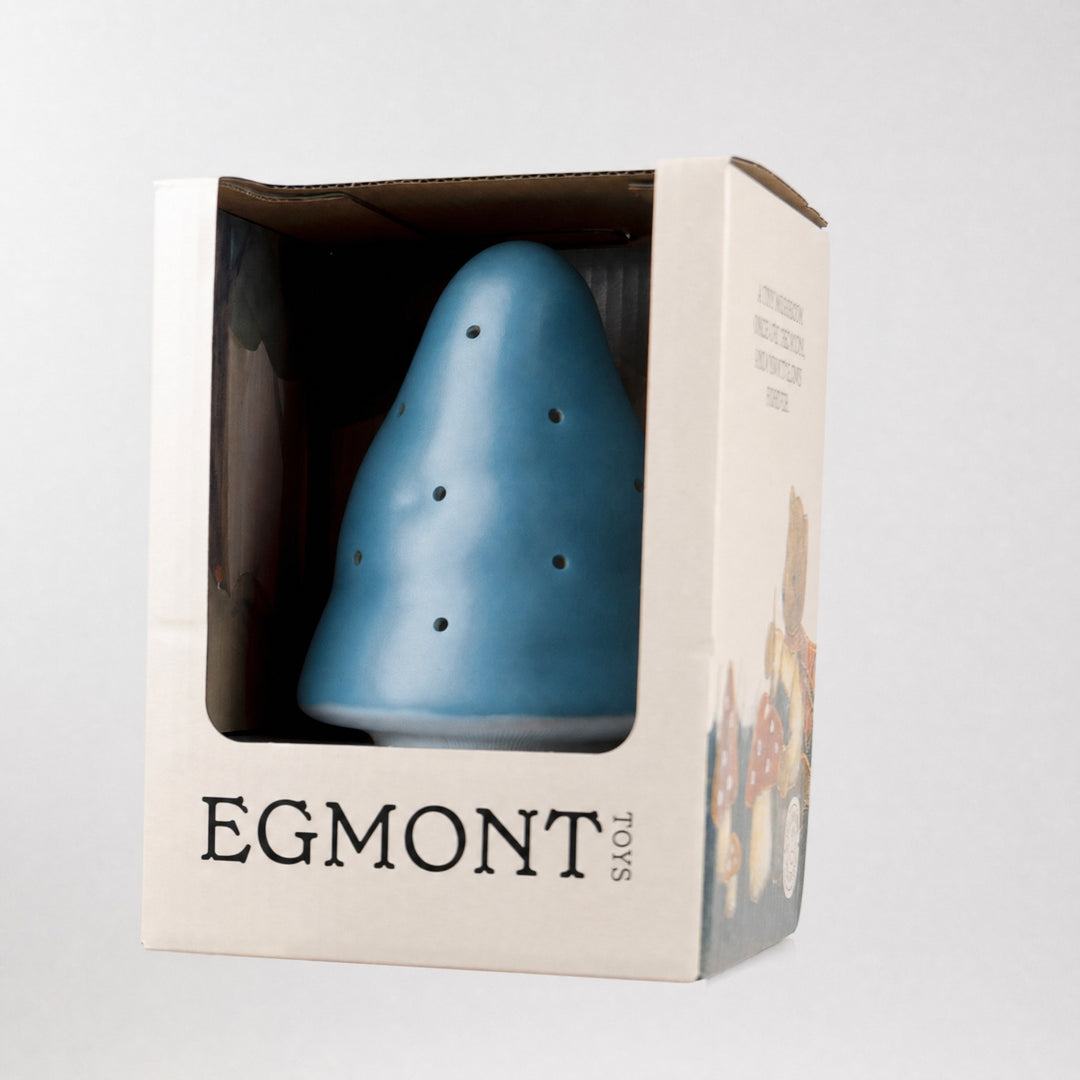 Mushroom lamp in its gift box