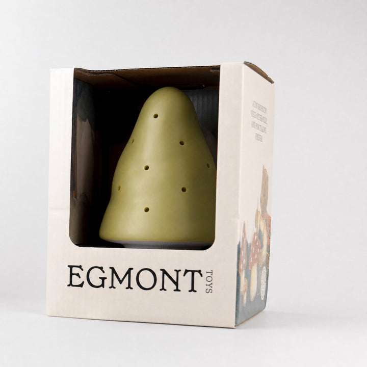 Mushroom lamp in its gift box