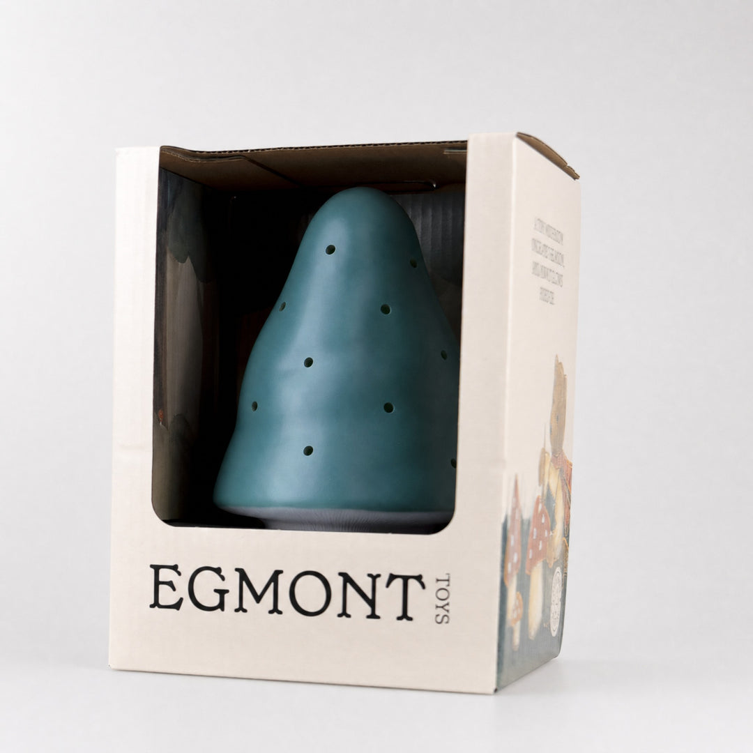 Mushroom lamp in its gift box