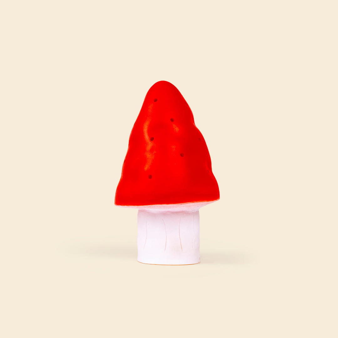 Petite lampe champignon, rouge