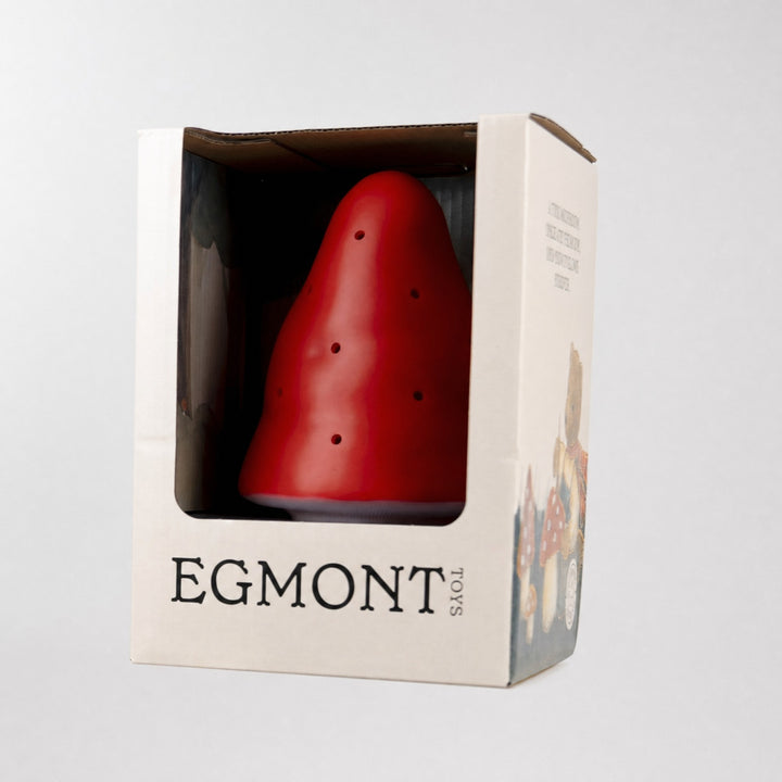 Mushroom lamp in its gift box
