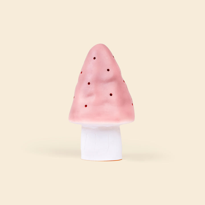 Small Mushroom Night Lamp, Vintage Pink