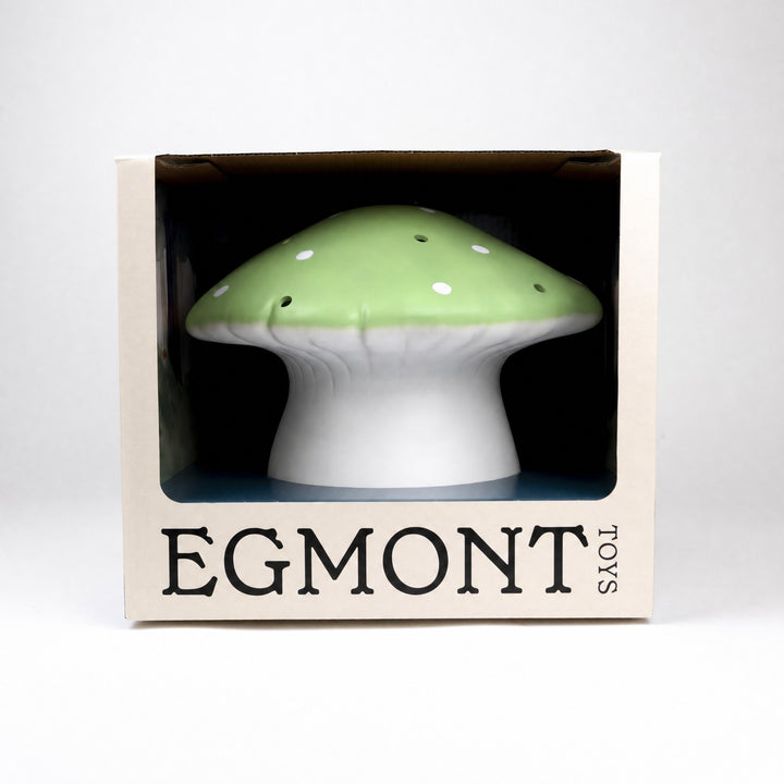 Mushroom lamp in its gift box