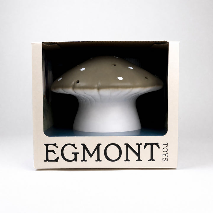 Mushroom lamp in its gift box