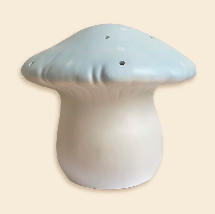 LAMP LARGE MUSHROOM BLUE