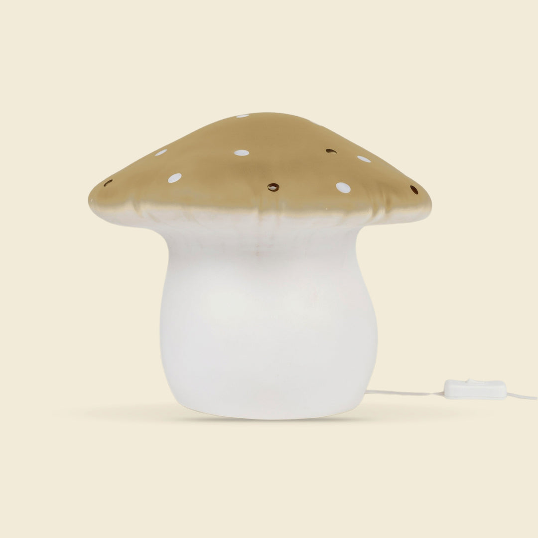 Large Mushroom Night Lamp, Mokka