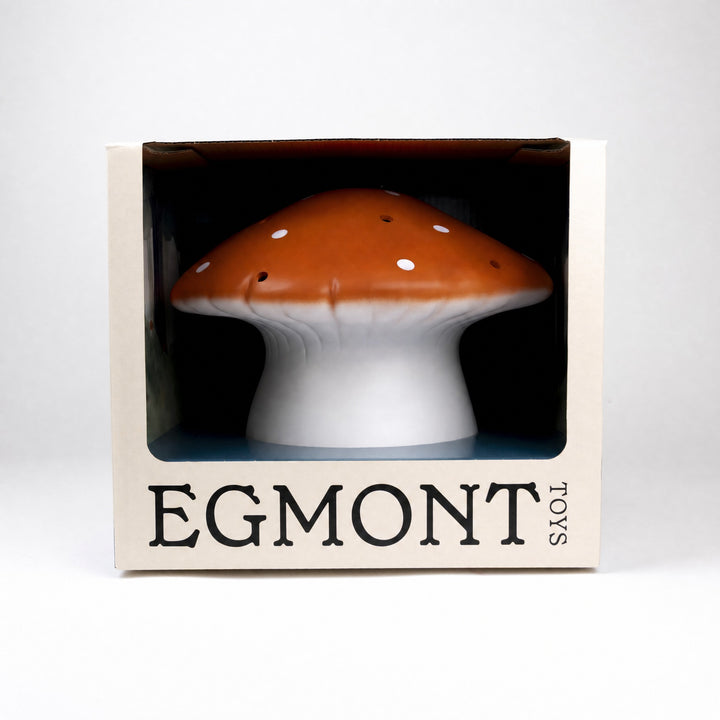 Mushroom lamp in its gift box