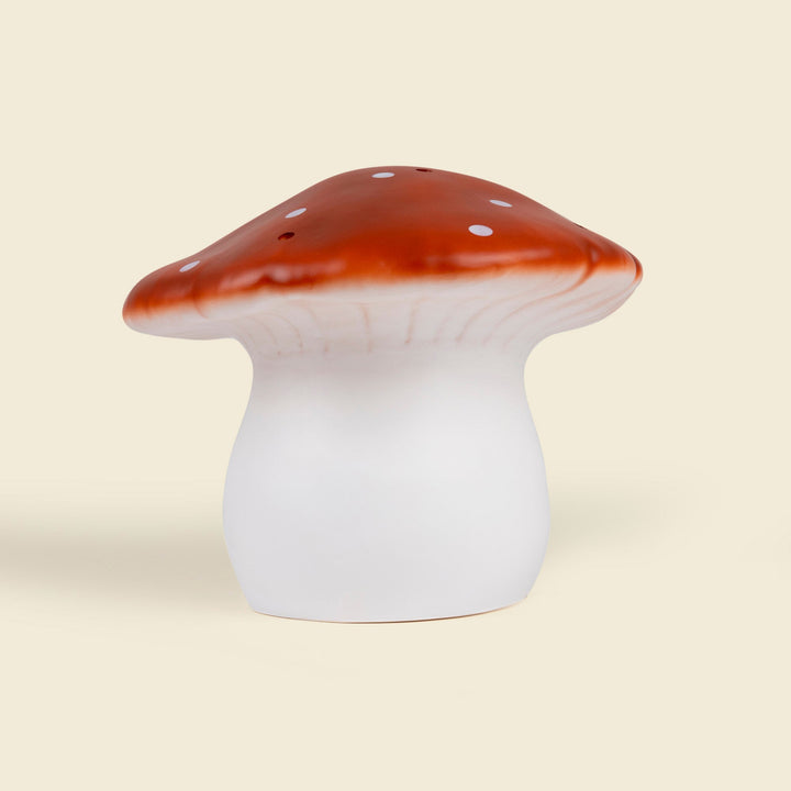 Large Mushroom Night Lamp, Red Brick