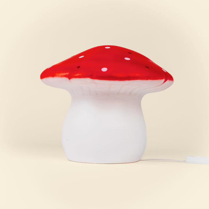 Grande lampe champignon, rouge