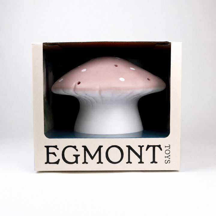 Mushroom lamp in its gift box