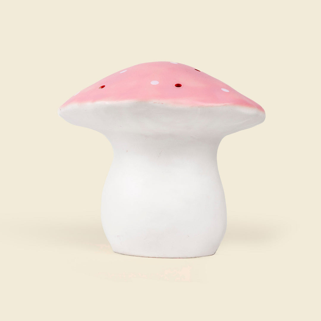 Large Mushroom Night Lamp, Vintage Pink