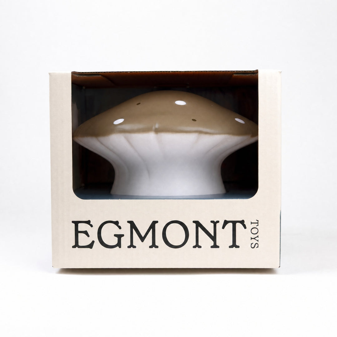 Mushroom lamp in its gift box