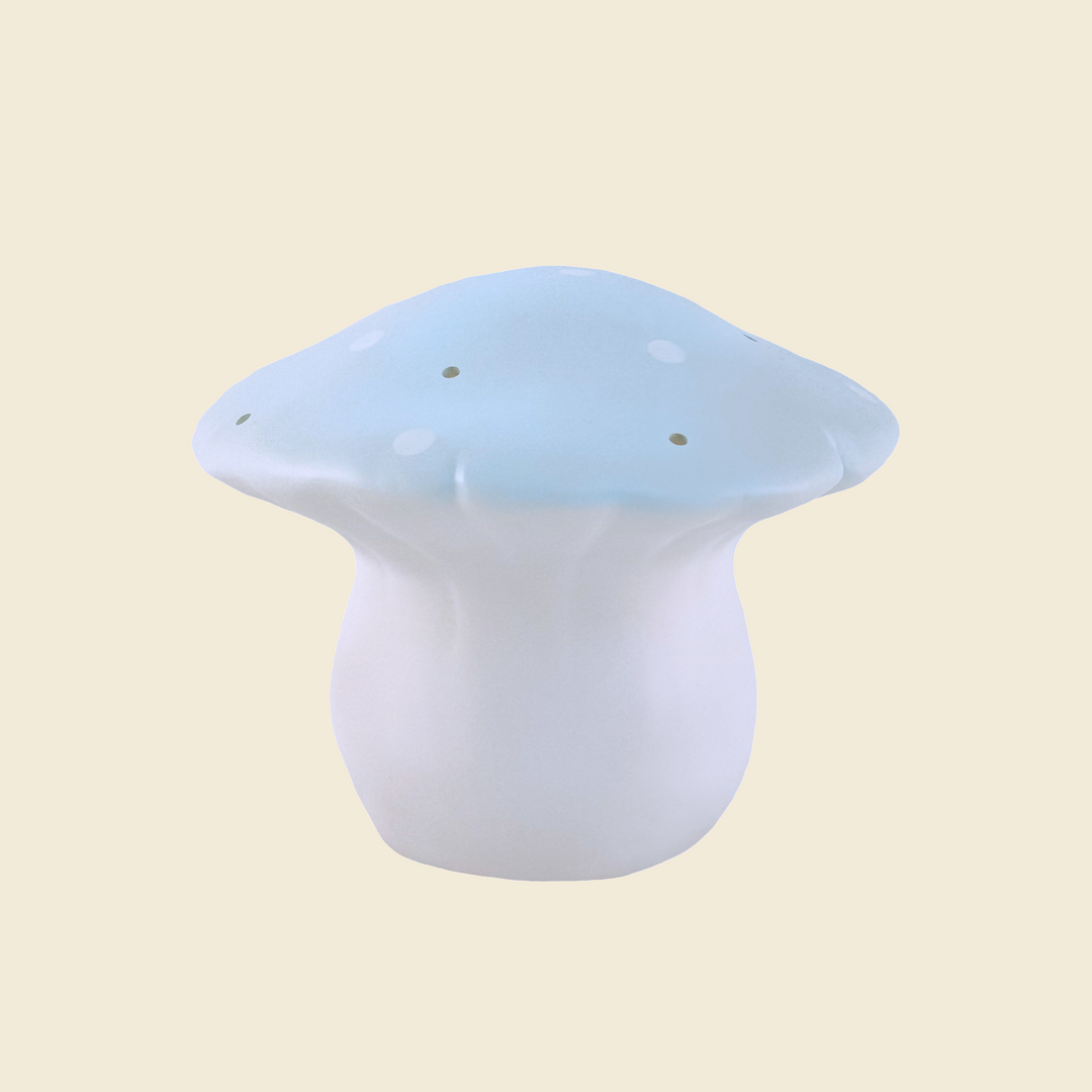 LAMP MUSHROOM MEDIUM BLUE