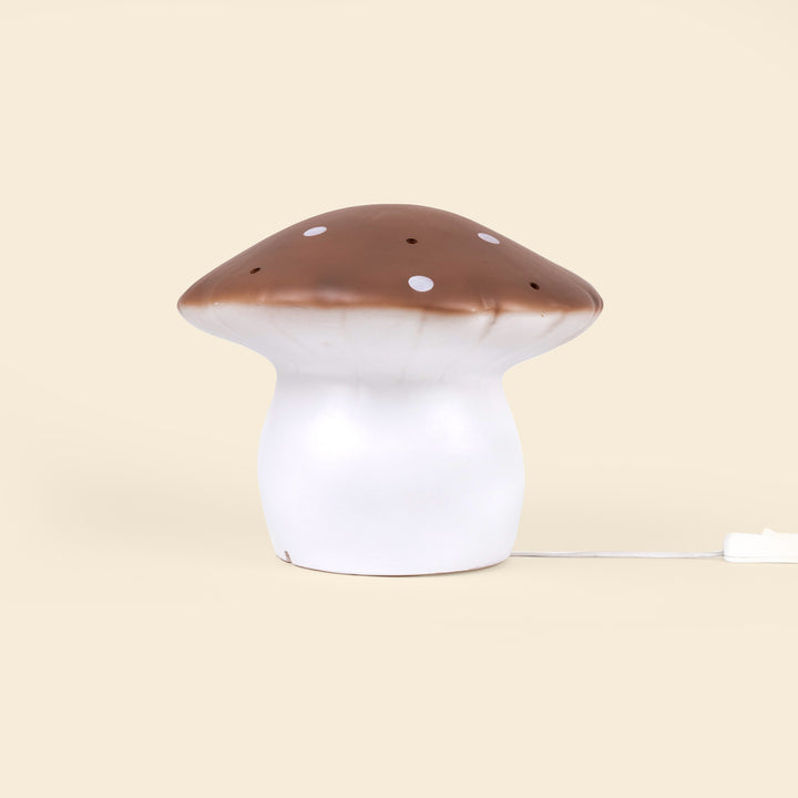 Medium Mushroom Night Lamp, Chocolate