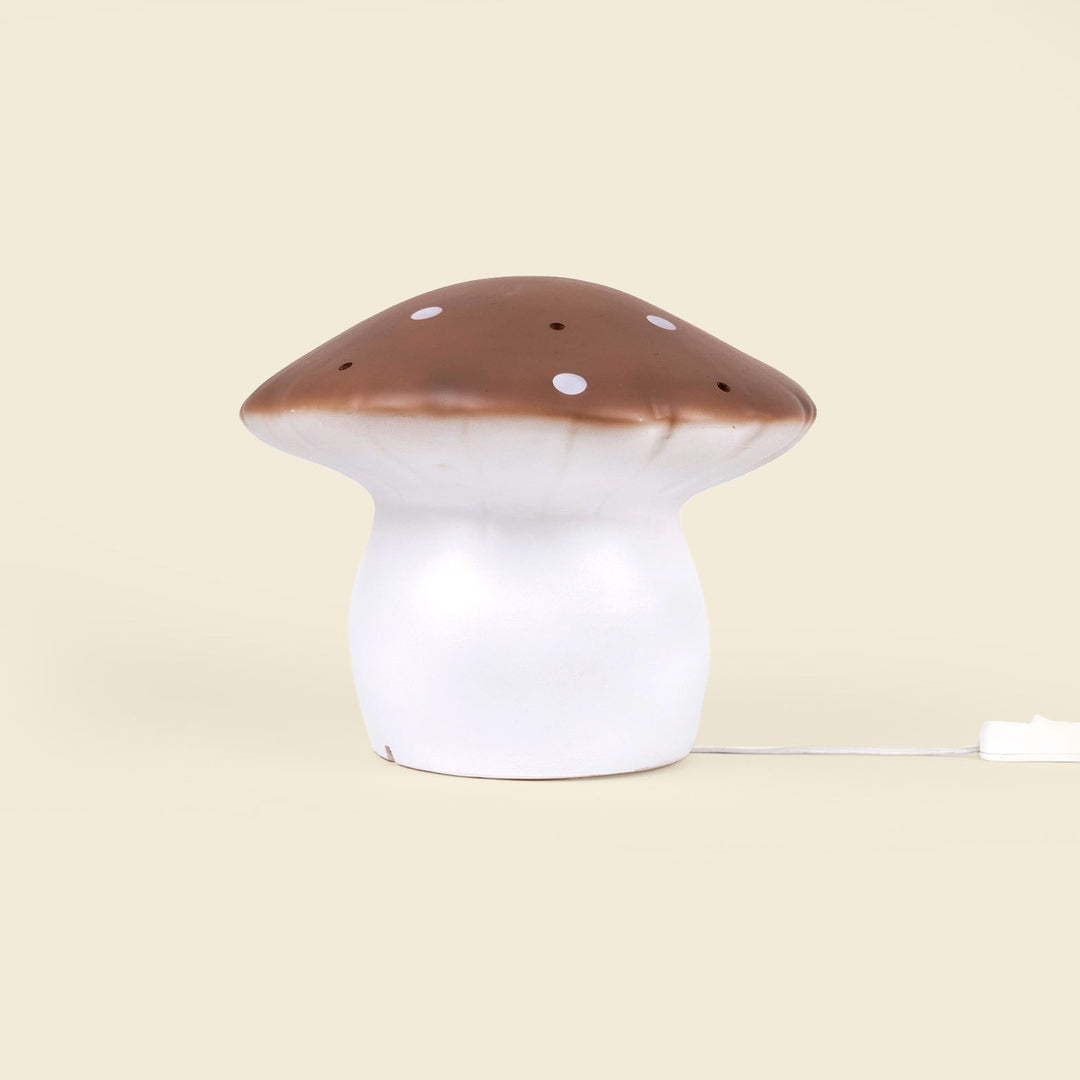Medium Mushroom Night Lamp, Chocolate