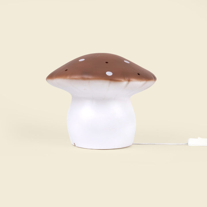 Medium Mushroom Night Lamp, Chocolate