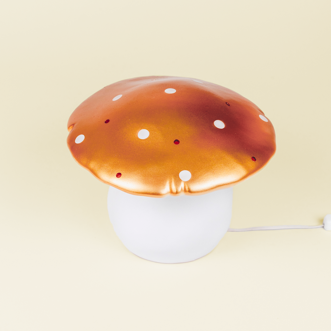 LAMP MUSHROOM MEDIUM COPPER