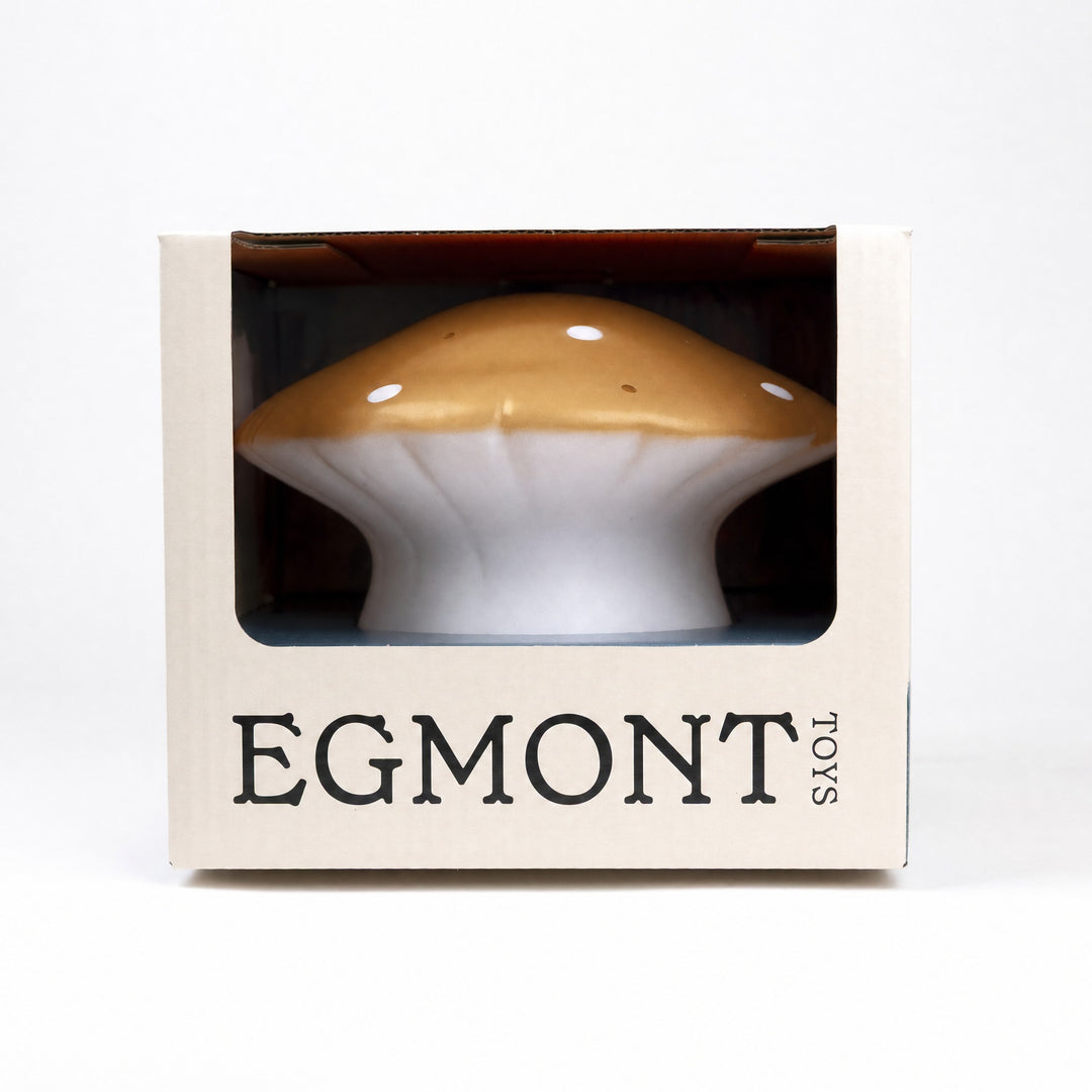 Mushroom lamp in its gift box