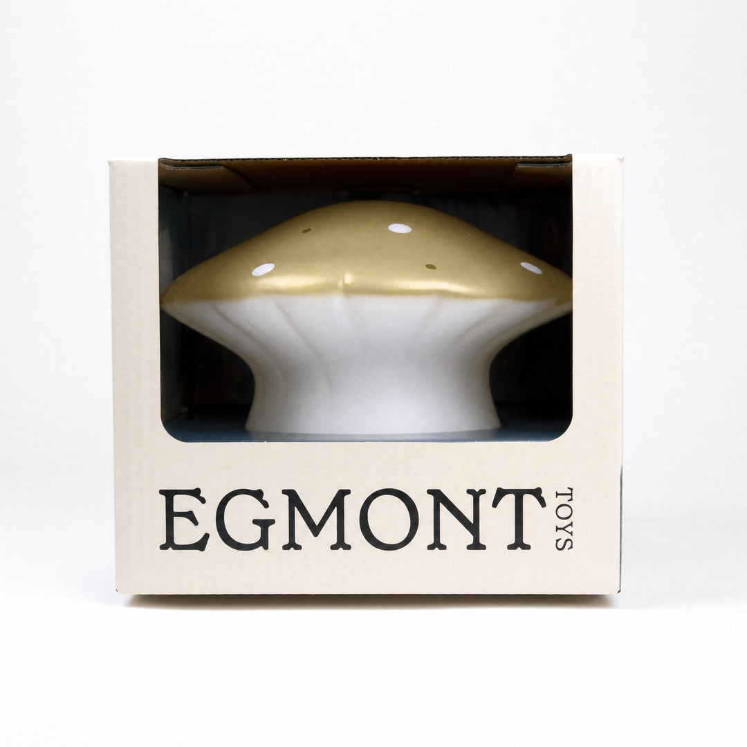 Mushroom lamp in its gift box