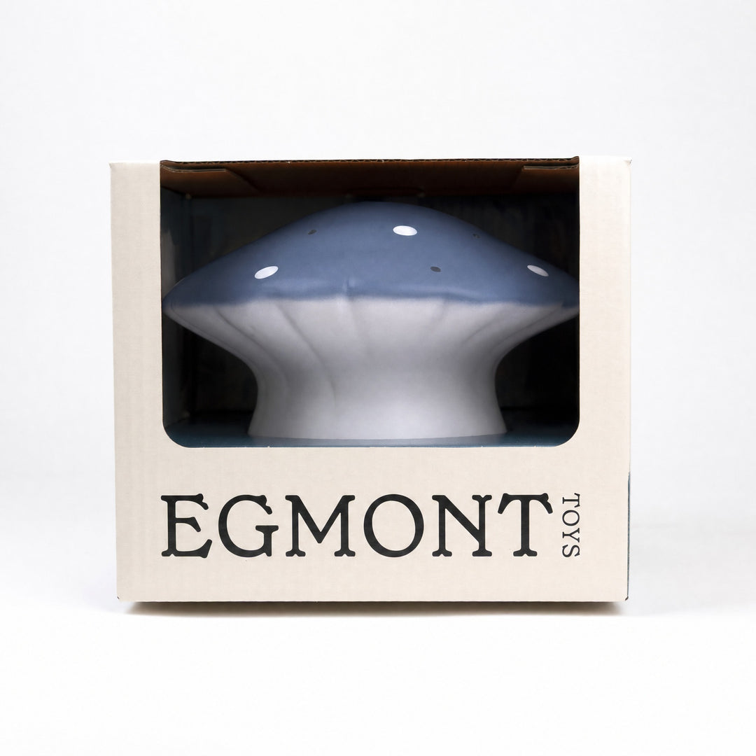 Mushroom lamp in its gift box