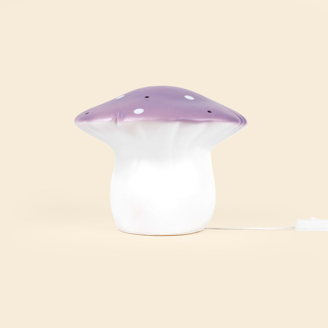 Medium Mushroom Night Lamp, Lavender