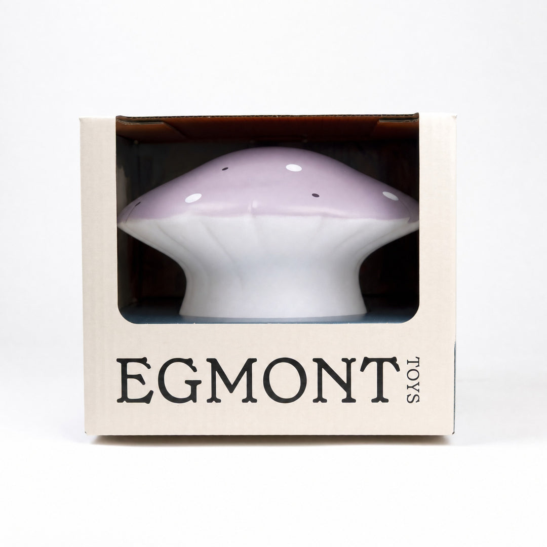 Mushroom lamp in its gift box