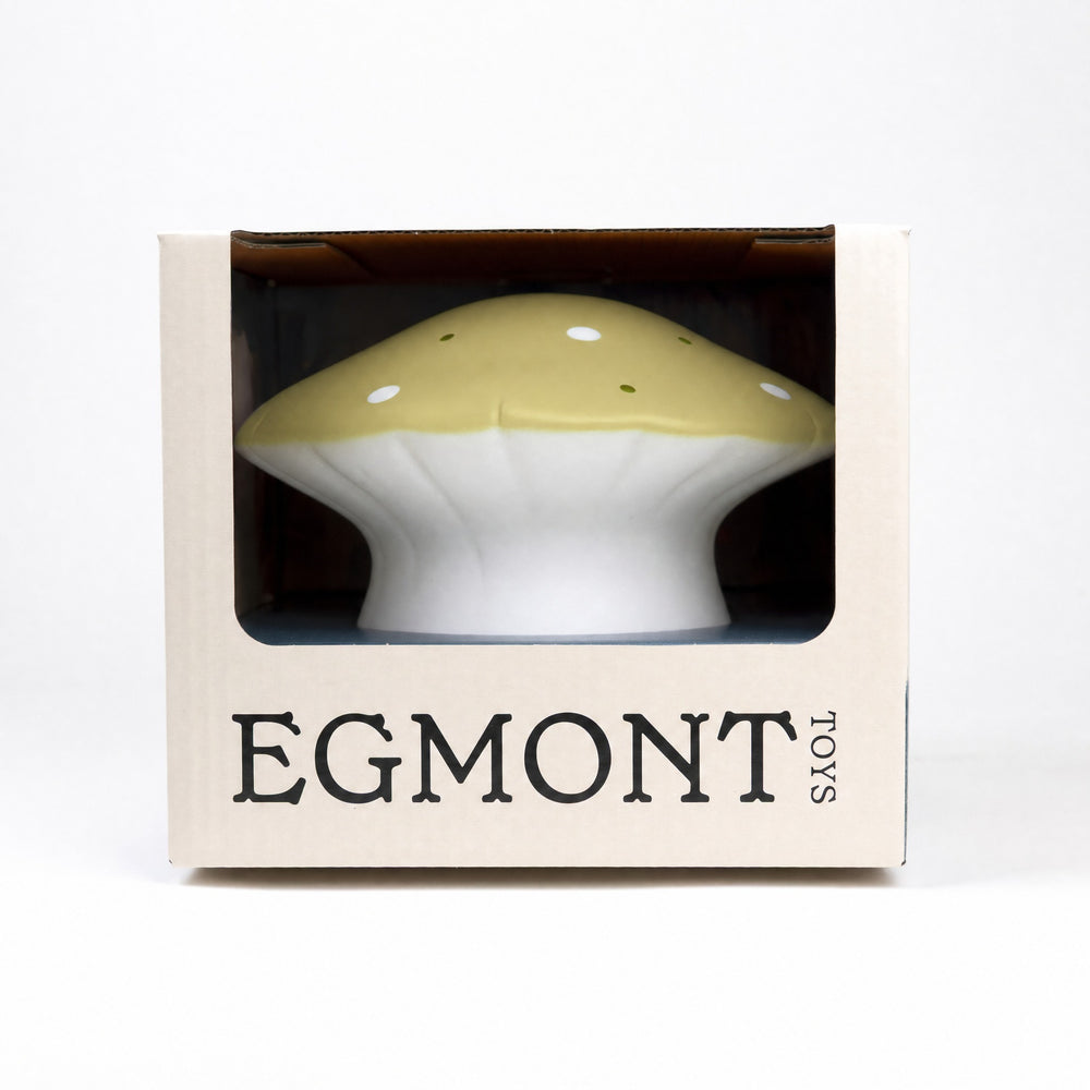 Mushroom lamp in its gift box