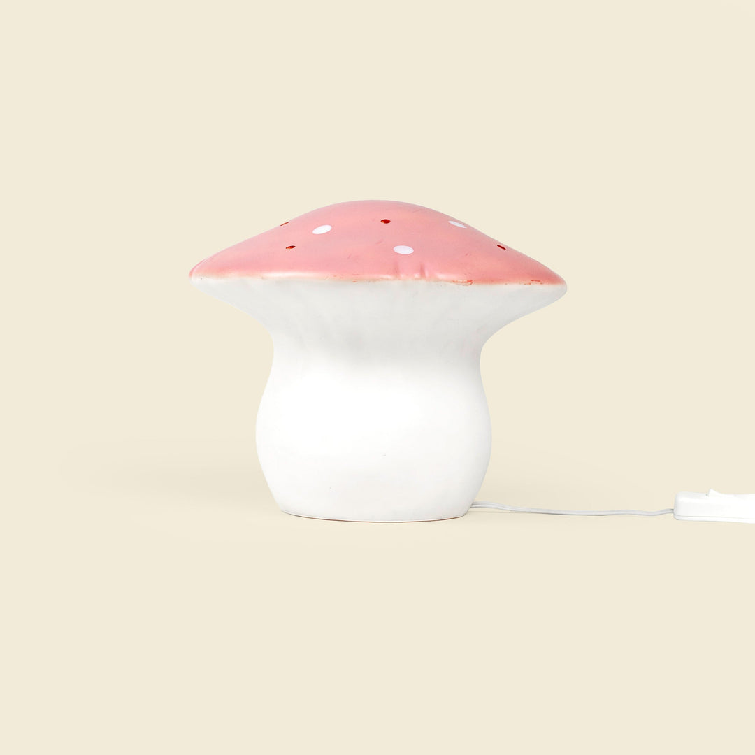 Medium Mushroom Night Lamp, Vintage Pink