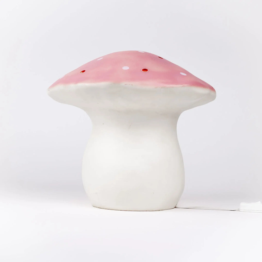 LAMP LARGE MUSHROOM VINTAGE PINK