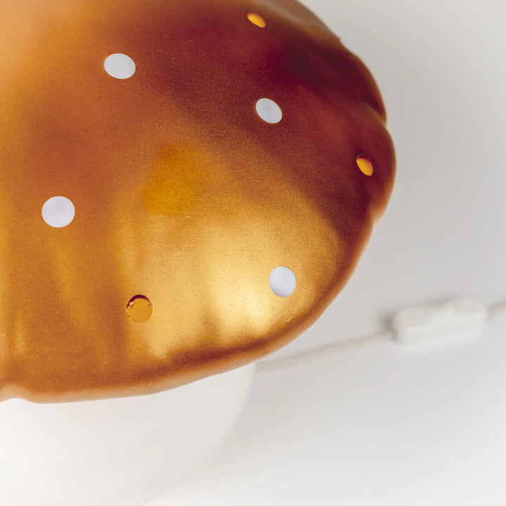 LAMP LARGE MUSHROOM COPPER