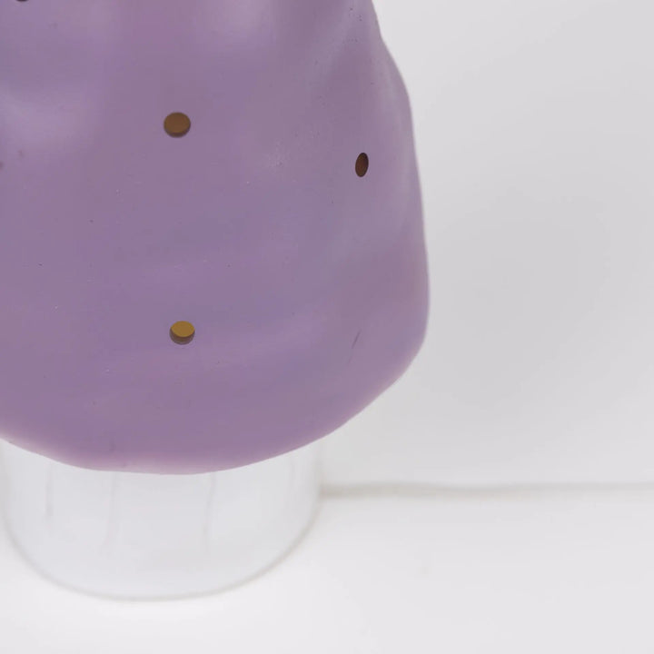 LAMP SMALL MUSHROOM LAVENDER