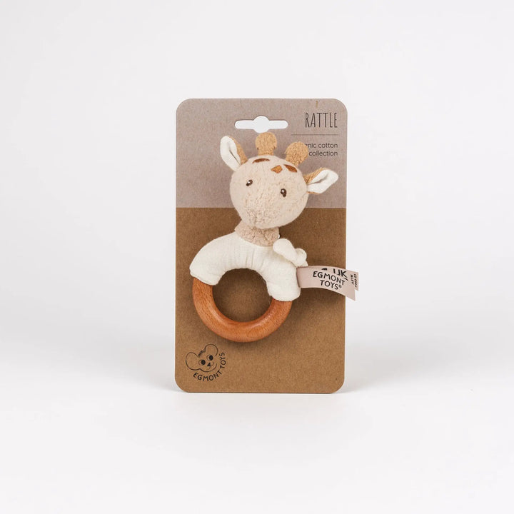 LEONIE GIRAFFE RATTLE WOOD