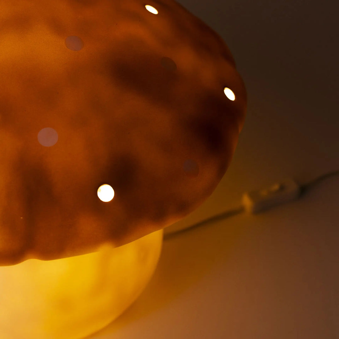 LAMP LARGE MUSHROOM COPPER
