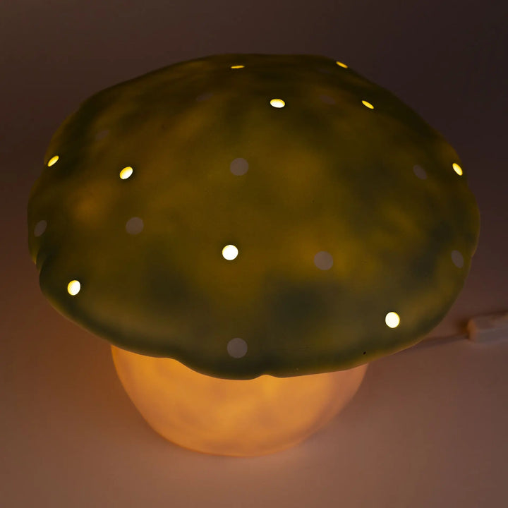 LAMP LARGE MUSHROOM ALMOND