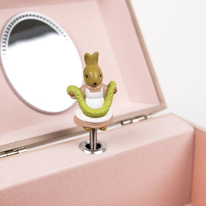 MUSICAL JEWELRY BOX RABBIT & LADYBUG