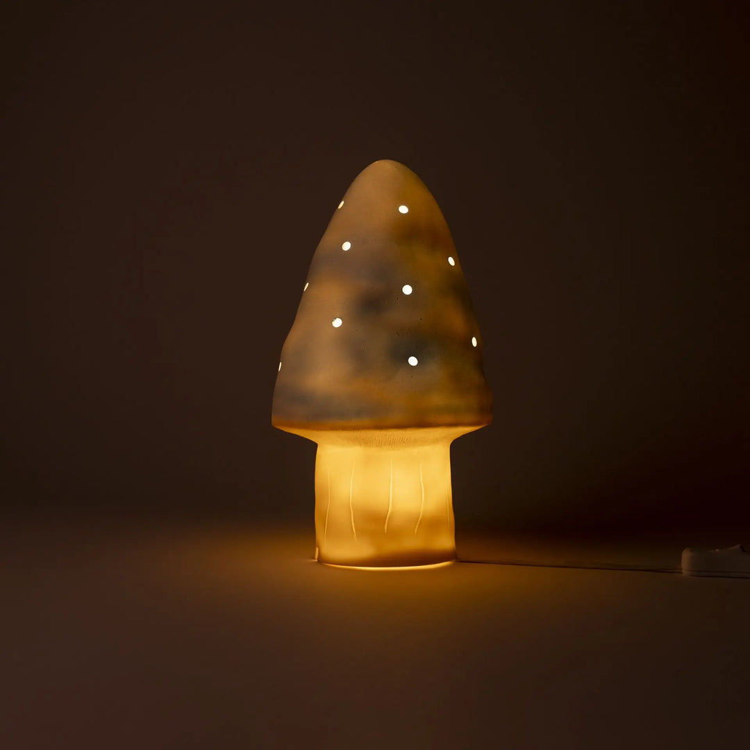 LAMP SMALL MUSHROOM  BLUE