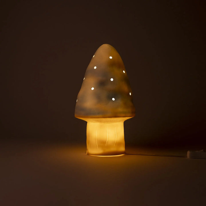 LAMP SMALL MUSHROOM  BLUE