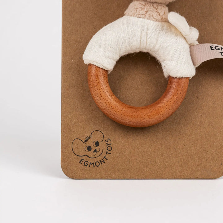 LEONIE GIRAFFE RATTLE WOOD