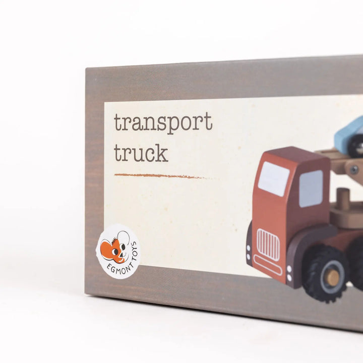WOODEN CAR TRANSPORT TRUCK