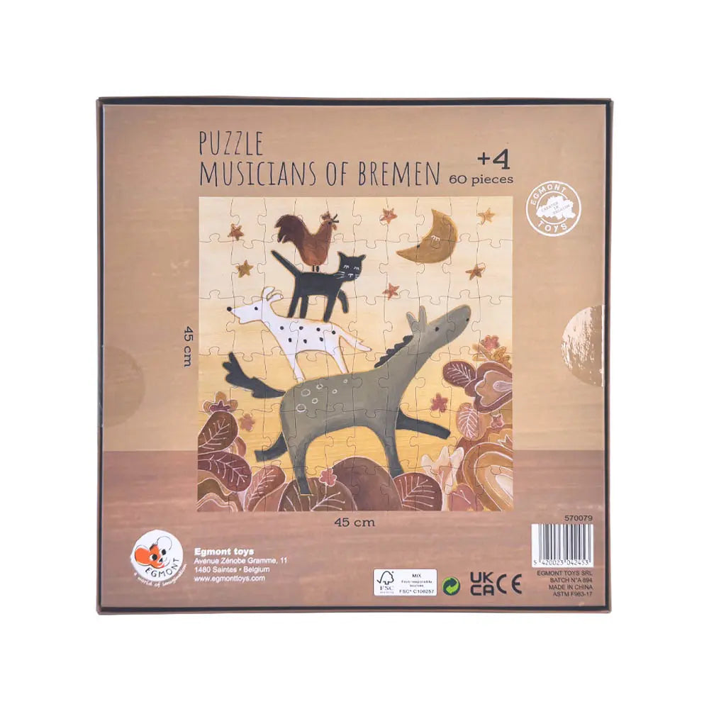 PUZZLE 60 PCS BREMEN MUSICIANS