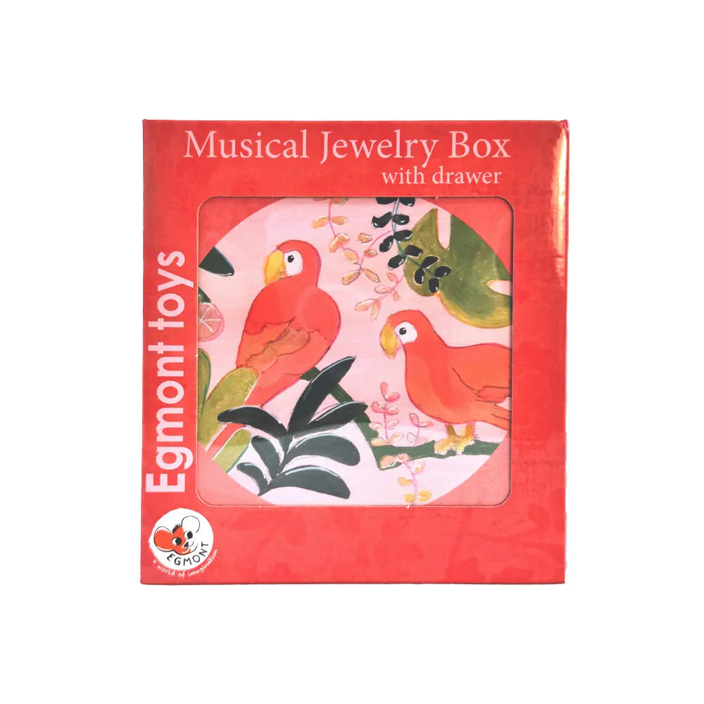 MUSICAL JEWELRY BOX WITH PARROT DRAWER
