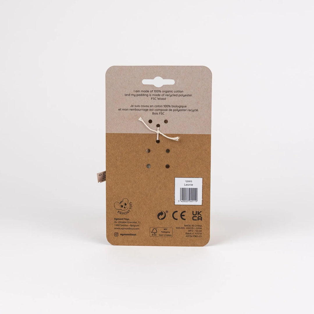 LEONIE GIRAFFE RATTLE WOOD
