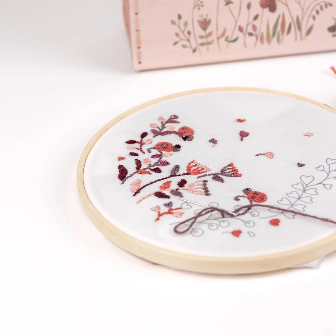 EMBROIDERY KIT LADYBUGS
