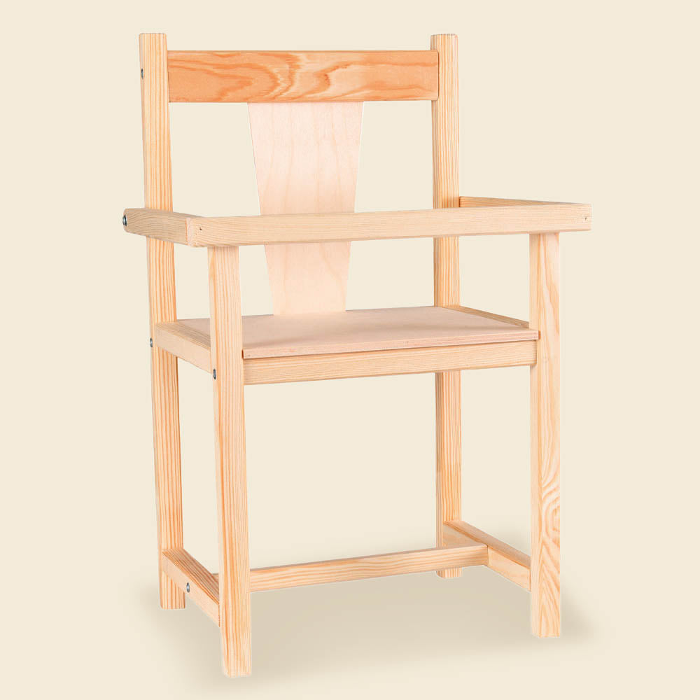 Wooden doll chair