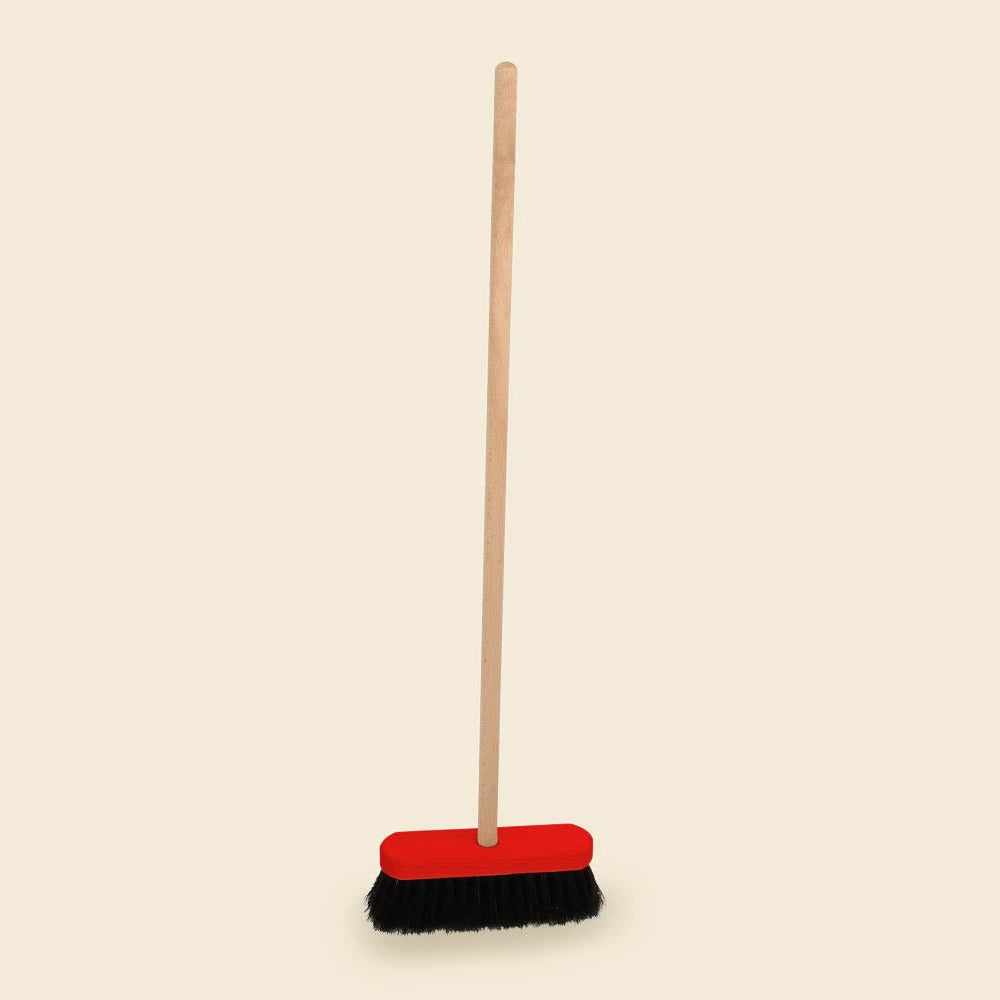 Kinderbesen (rot und schwarz, 80 cm)