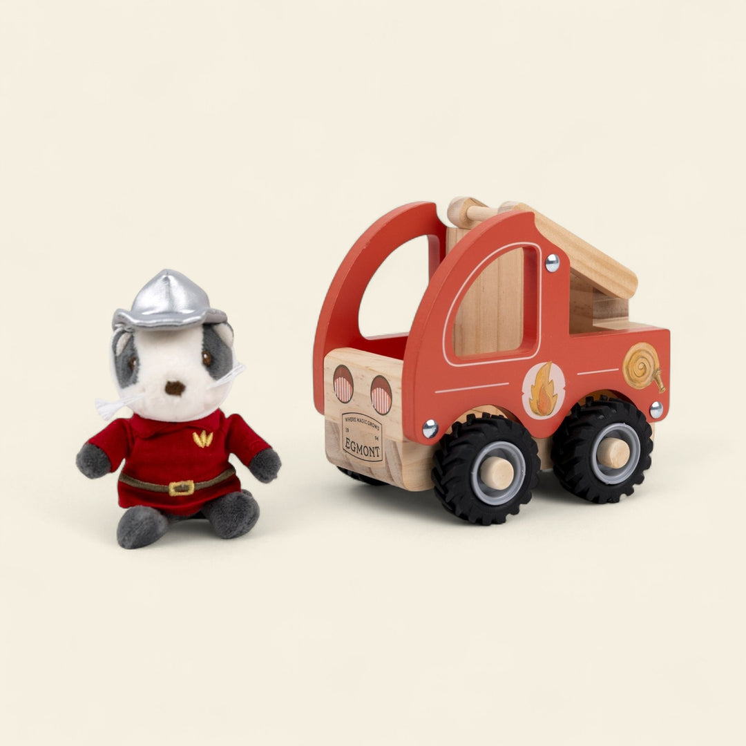 Fire truck with miniature friend (small)